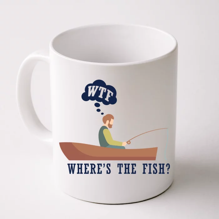 WTF Where The Fish Front & Back Coffee Mug