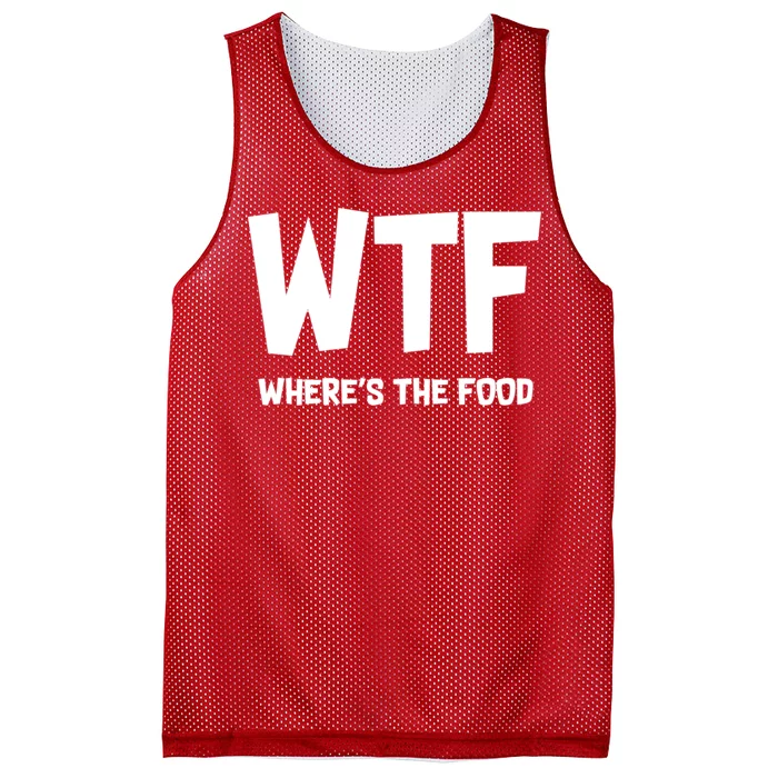 WTF Where's The Food Mesh Reversible Basketball Jersey Tank