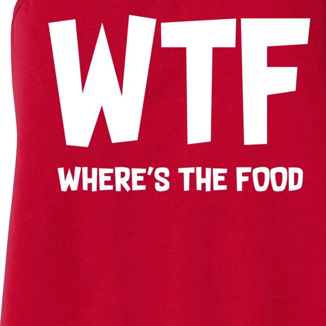 WTF Where's The Food Women's Racerback Tank