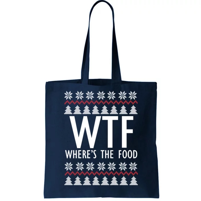 WTF Where's The Food Ugly Tote Bag