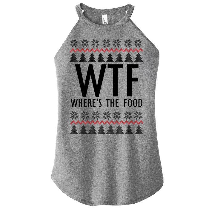 WTF Where's The Food Ugly Women’s Perfect Tri Rocker Tank