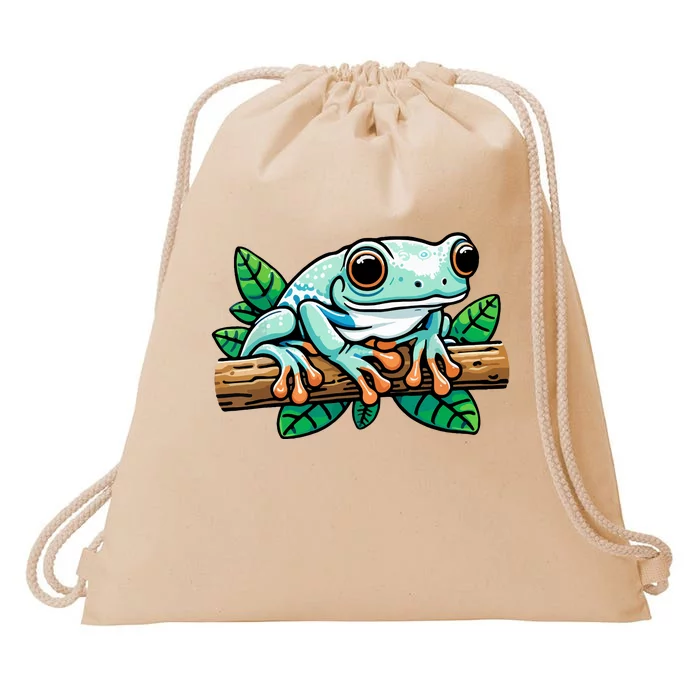 Whites Tree Frog Lover Australian Green Tree Frog Drawstring Bag