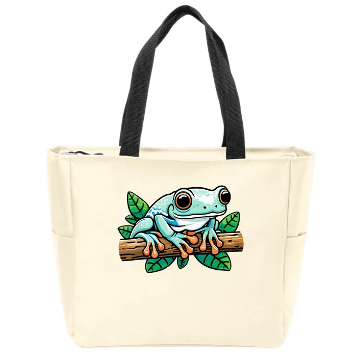 Whites Tree Frog Lover Australian Green Tree Frog Zip Tote Bag