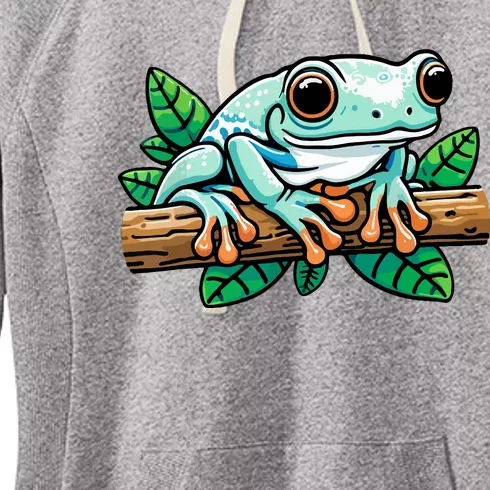 Whites Tree Frog Lover Australian Green Tree Frog Women's Fleece Hoodie