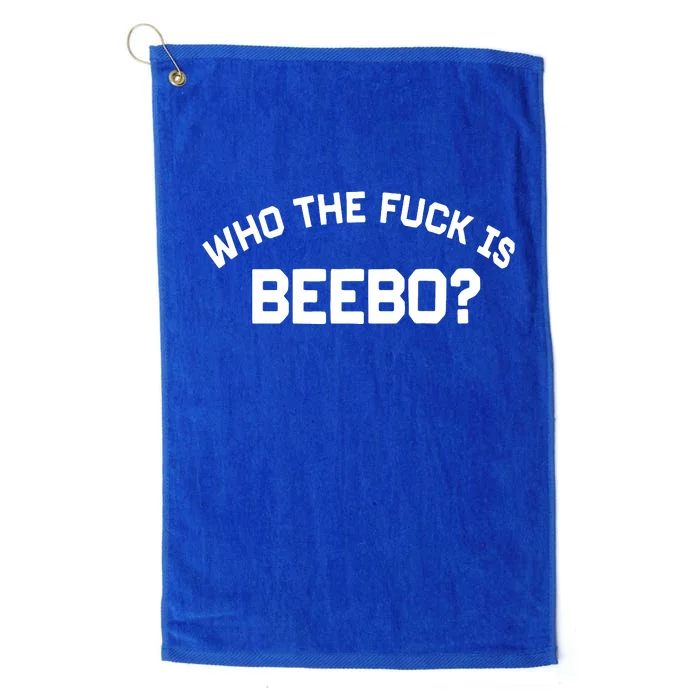 Who The Fuck Is Beebo Platinum Collection Golf Towel