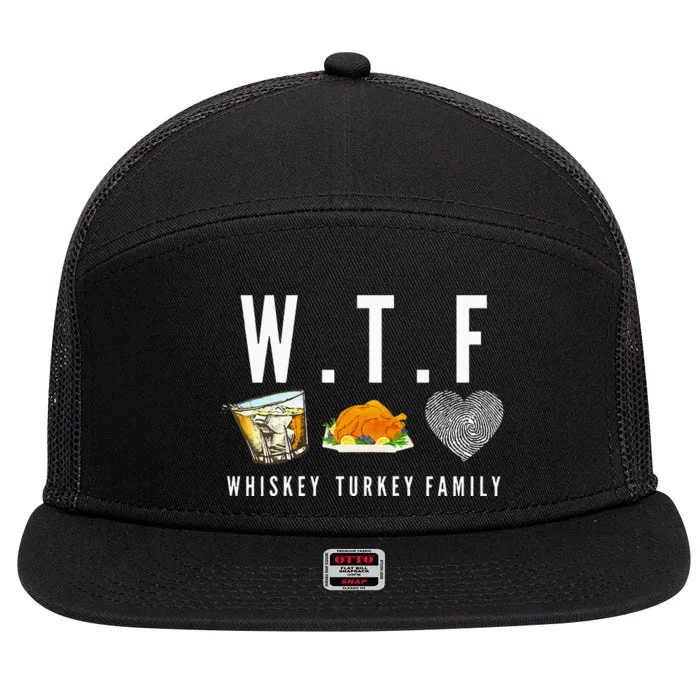 Whiskey Turkey Family 7 Panel Mesh Trucker Snapback Hat