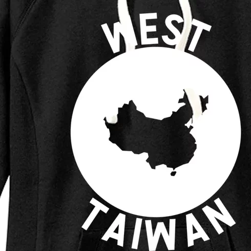 West Taiwan Funny China Map Cute Gift Women's Fleece Hoodie