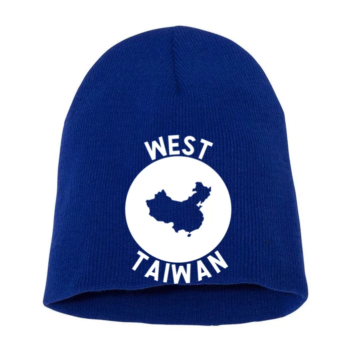 West Taiwan Funny China Map Cute Gift Short Acrylic Beanie