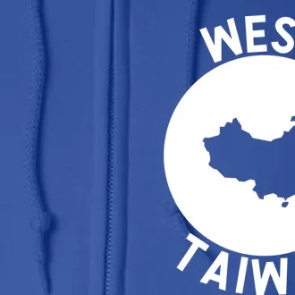 West Taiwan Funny China Map Cute Gift Full Zip Hoodie