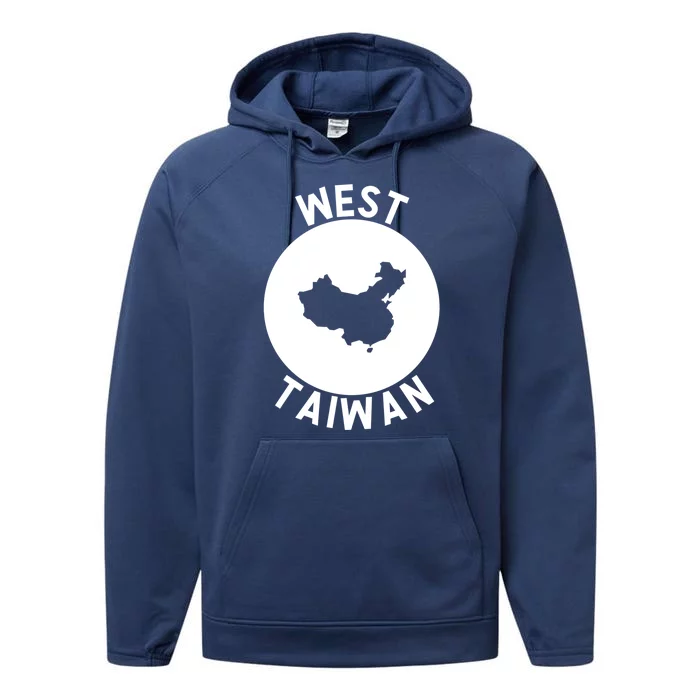 West Taiwan Funny China Map Cute Gift Performance Fleece Hoodie