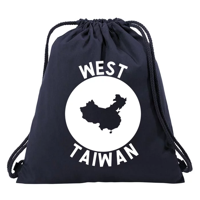 West Taiwan Funny China Map Cute Gift Drawstring Bag