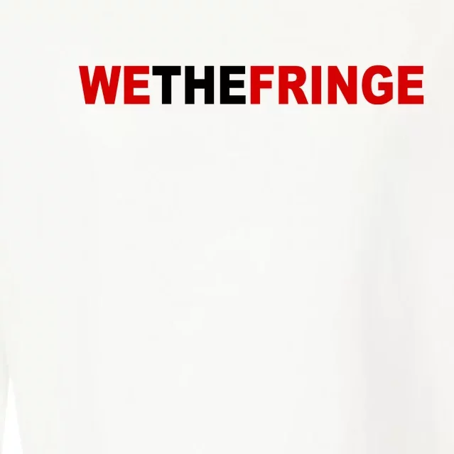 We The Fringe Canadian Truckers Cropped Pullover Crew