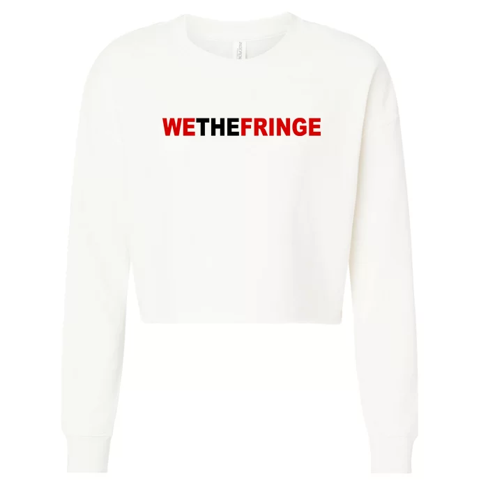 We The Fringe Canadian Truckers Cropped Pullover Crew