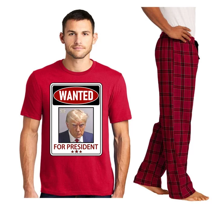 Wanted Trump For President Pajama Set