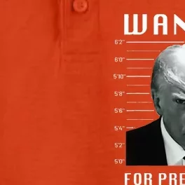 Wanted Trump For President Trump Mug Shot Never Surrender Dry Zone Grid Performance Polo