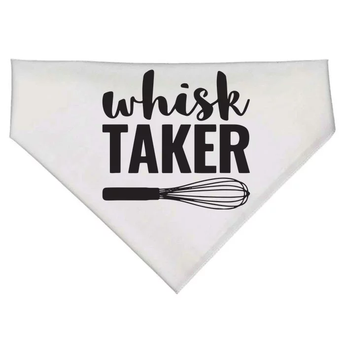 Whisk Taker Funny Baking Pun Cook Chef Baker USA-Made Doggie Bandana