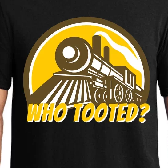 Who Tooted - Funny Train Lovers & Railroad Locomotive Pajama Set