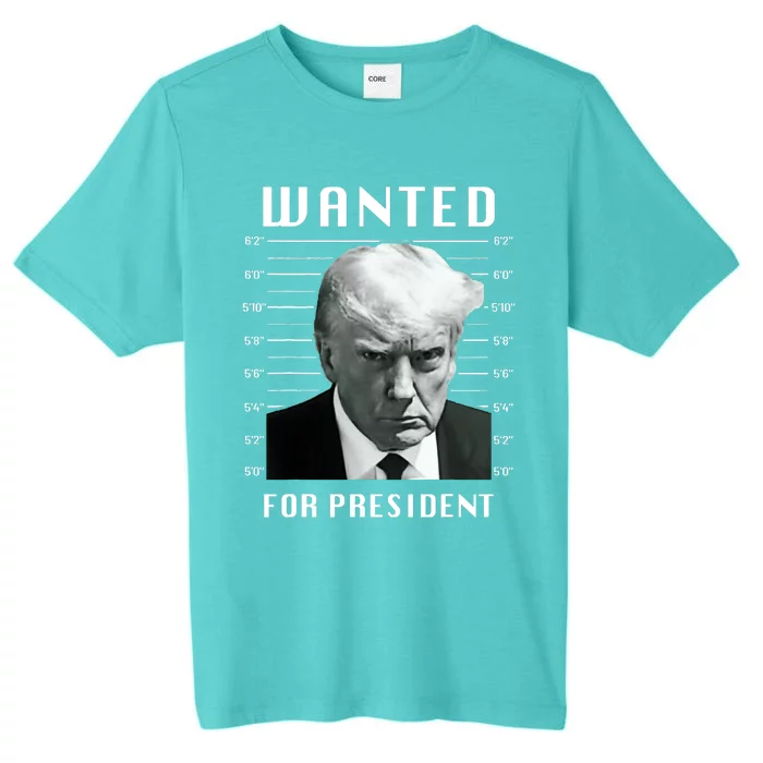 Wanted Trump For President Trump Mug Shot Never Surrender Trending Design ChromaSoft Performance T-Shirt