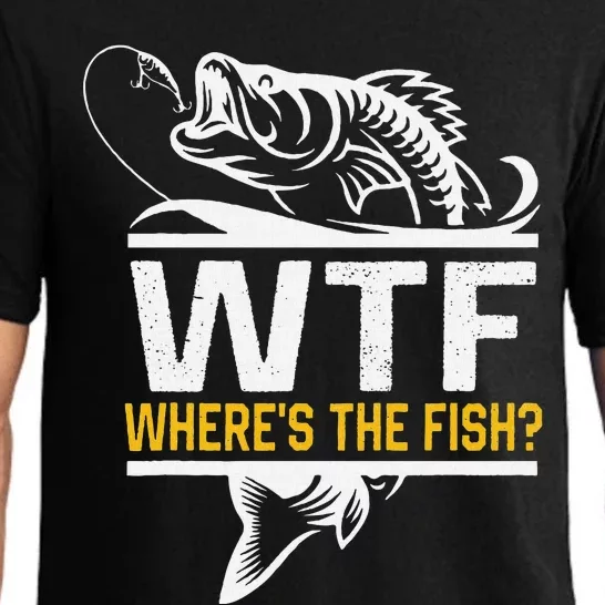 Wheres The Fish Wtf Funny Fishing Pajama Set