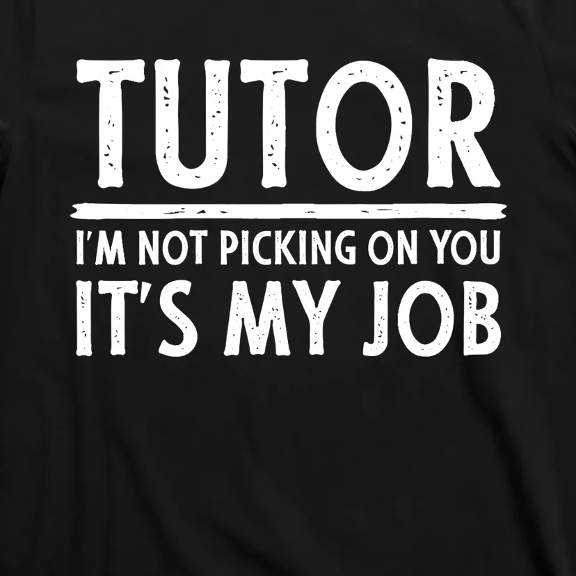 Wo Tutor - Funny Great Tutors Design V-Neck T-Shirt