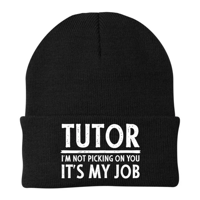 Wo Tutor - Funny Great Tutors Design V-Neck Knit Cap Winter Beanie