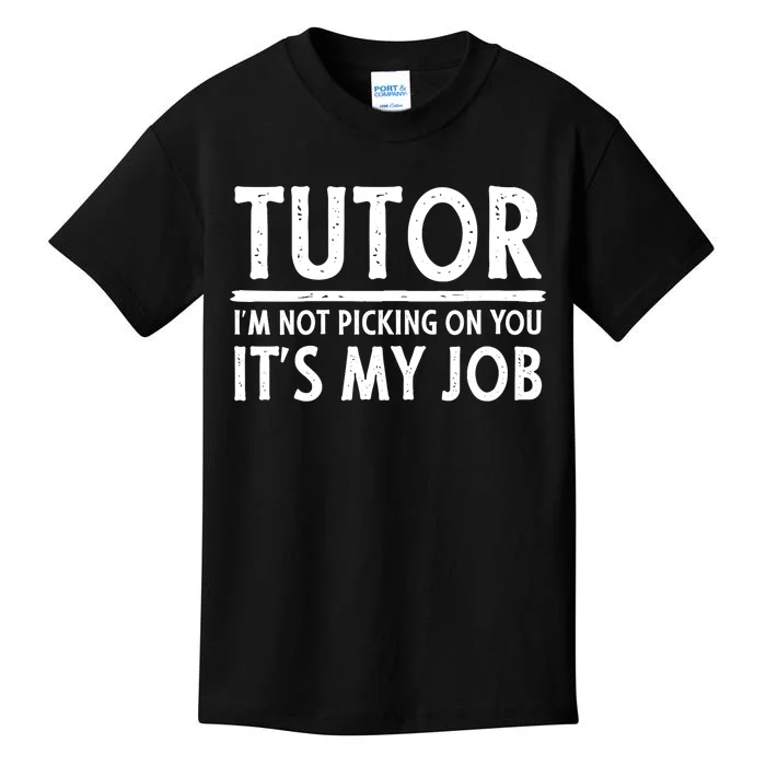 Wo Tutor - Funny Great Tutors Design V-Neck Kids T-Shirt