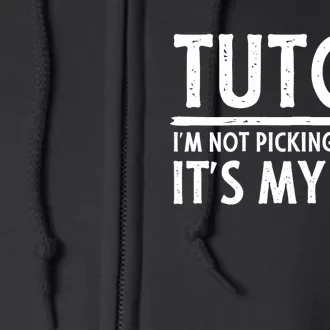 Wo Tutor - Funny Great Tutors Design V-Neck Full Zip Hoodie