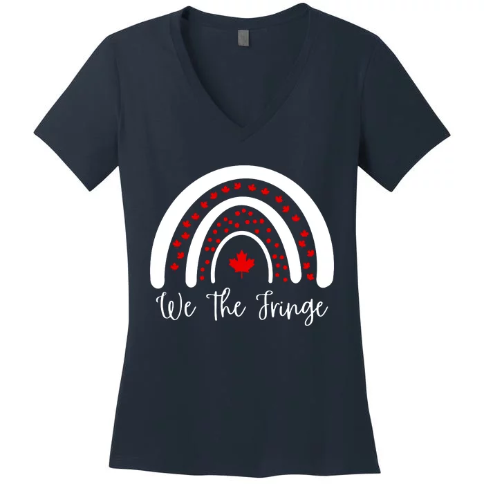 We The Fringe Funny Meme Truckers Freedom Minority Women's V-Neck T-Shirt