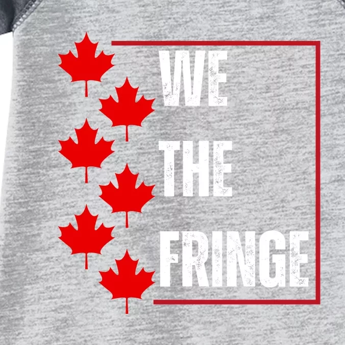 We The Fringe Canadian Leaf Flag Infant Baby Jersey Bodysuit