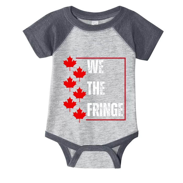 We The Fringe Canadian Leaf Flag Infant Baby Jersey Bodysuit