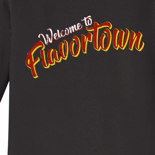 Welcome To Flavortown Baby Long Sleeve Bodysuit