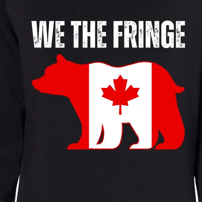 WE THE FRINGE CANADA FREEDOM CONVOY Womens California Wash Sweatshirt