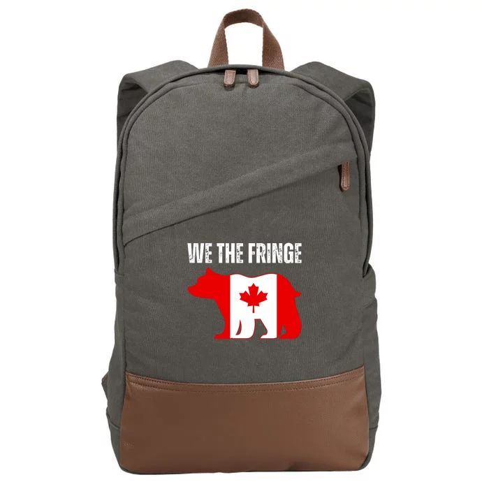 WE THE FRINGE CANADA FREEDOM CONVOY Cotton Canvas Backpack