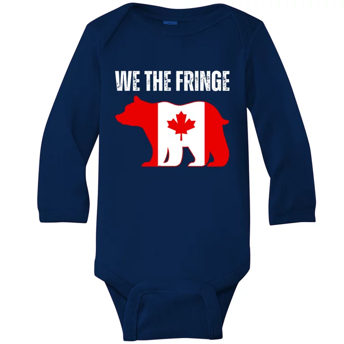 WE THE FRINGE CANADA FREEDOM CONVOY Baby Long Sleeve Bodysuit