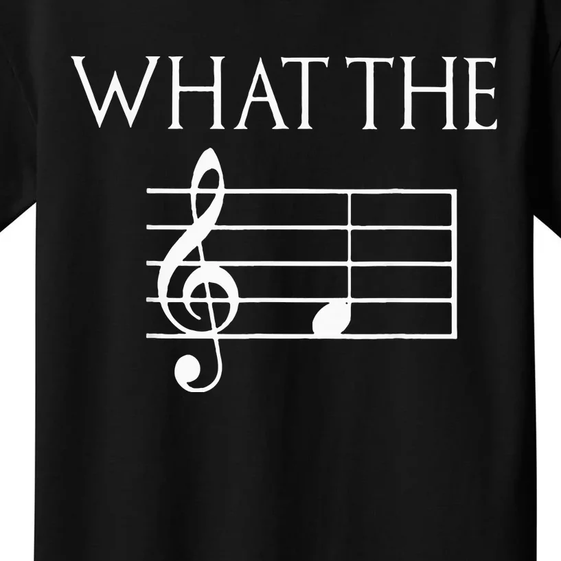 What The F Musical Note Kids T-Shirt