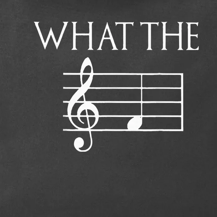 What The F Musical Note Zip Tote Bag