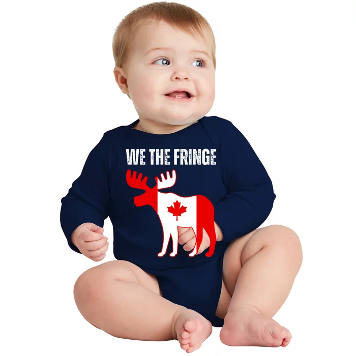 We The Fringe Funny Meme Truckers Baby Long Sleeve Bodysuit