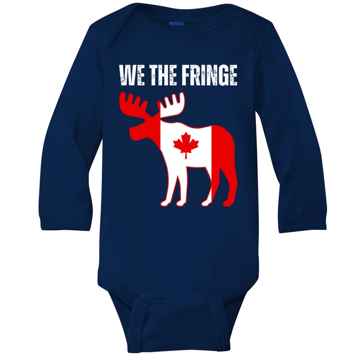 We The Fringe Funny Meme Truckers Baby Long Sleeve Bodysuit