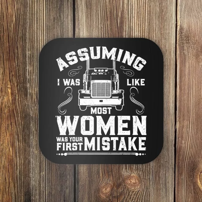 Woman Trucker Female Truck Driver Coaster