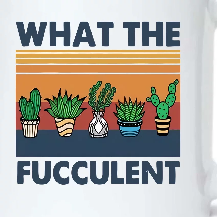 What The Fucculent Funny Cactus Succulent Gardening Black Color Changing Mug