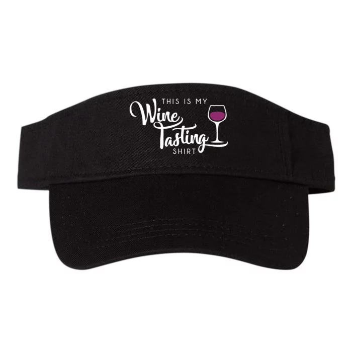 Wine Tasting Funny Cute Drinking Wine Lover Gift Valucap Bio-Washed Visor