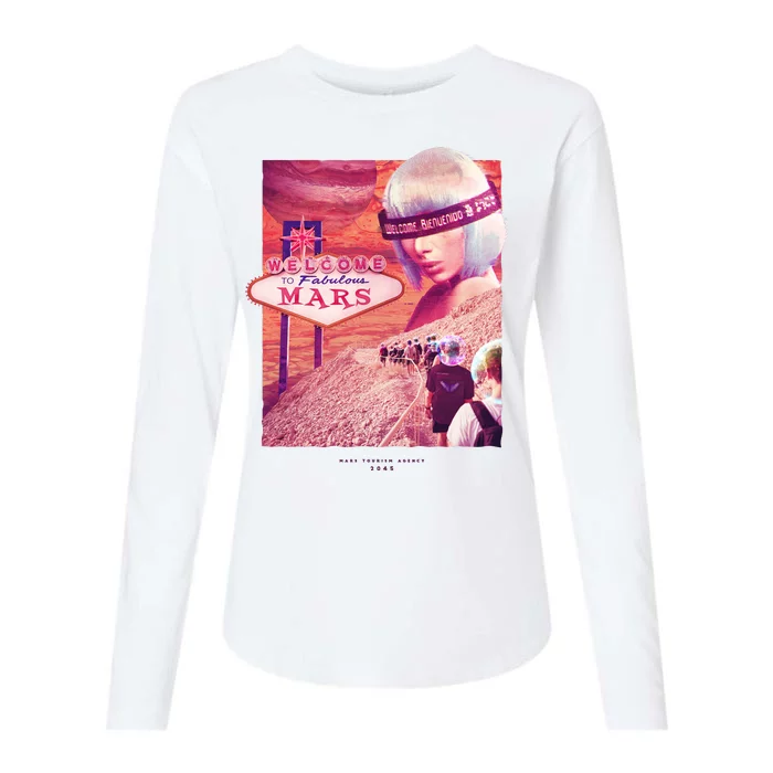 Welcome To Fabulous Mars Womens Cotton Relaxed Long Sleeve T-Shirt