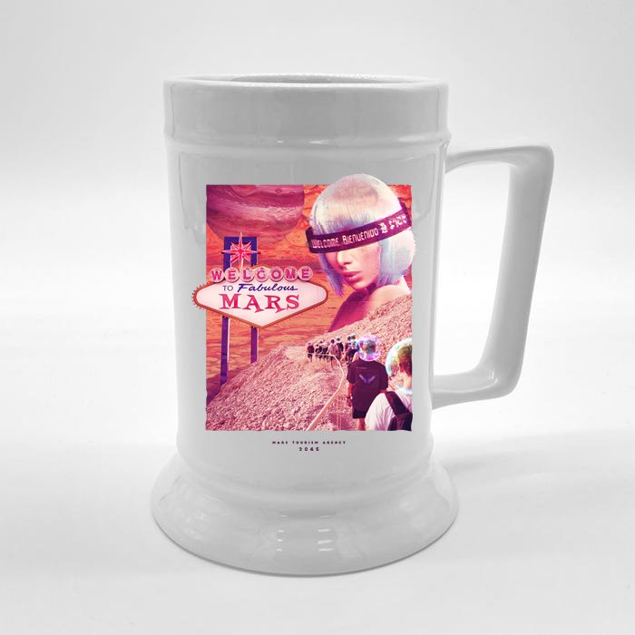 Welcome To Fabulous Mars Front & Back Beer Stein