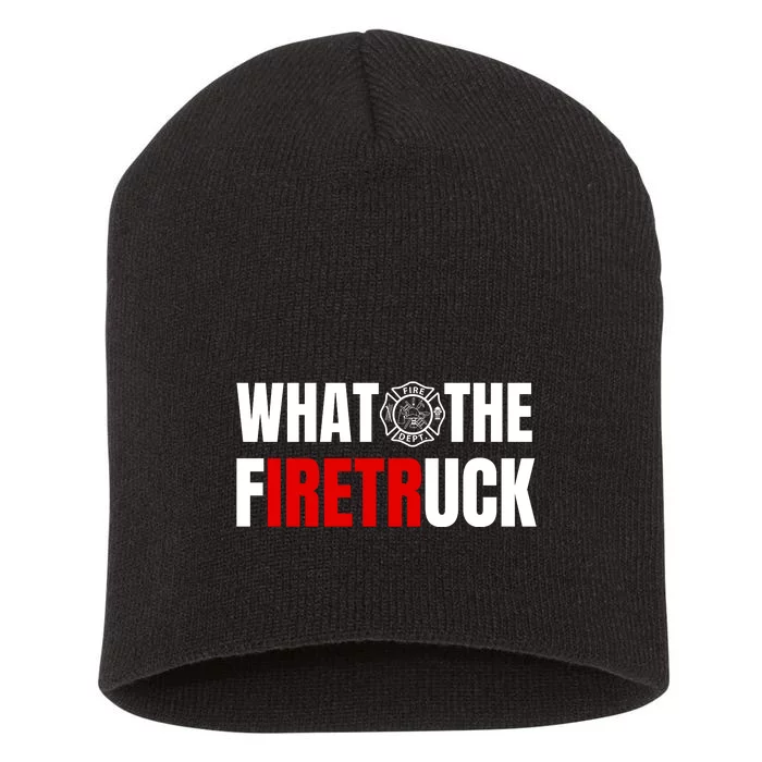 What The Firetruck Short Acrylic Beanie