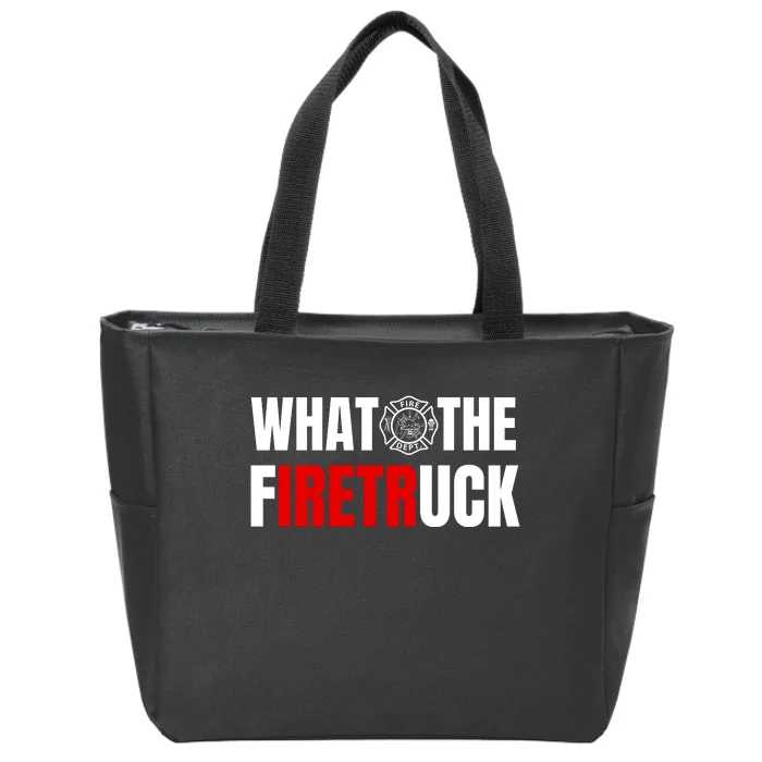 What The Firetruck Zip Tote Bag