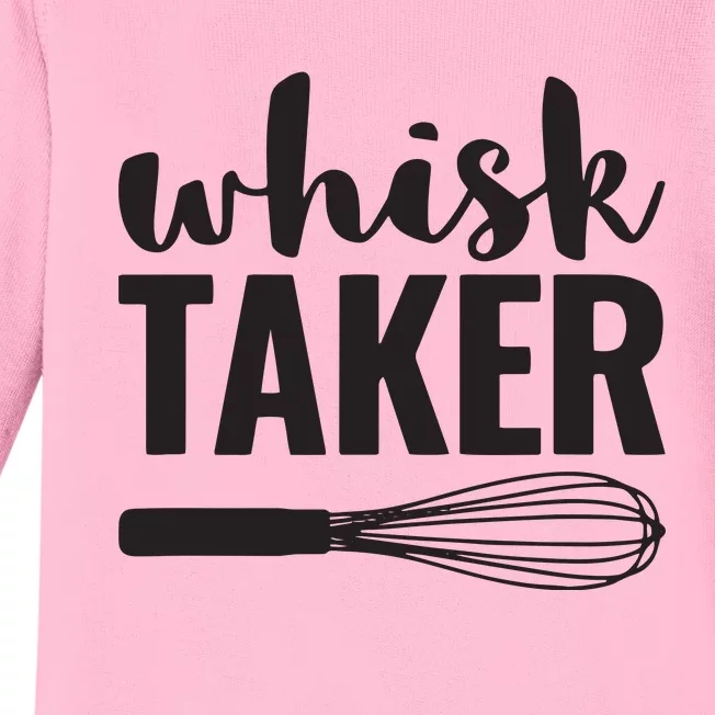 Whisk Taker Funny Baking Cooking Chef Gift Baby Long Sleeve Bodysuit