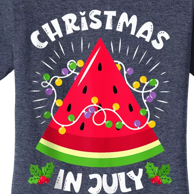 Watermelon Tree Funny Christmas in July Beach Summer Tank Top Women's T-Shirt