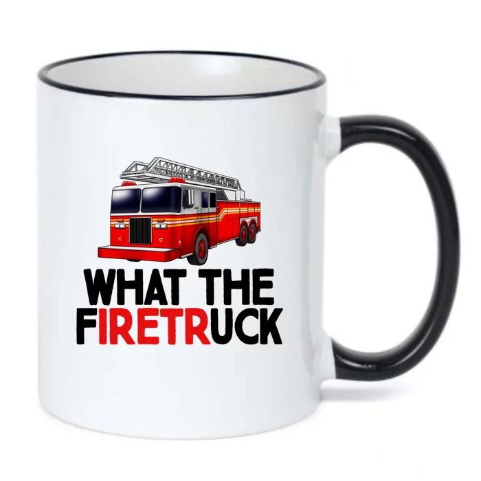 What The Firetruck Fire Rescuer Firefighter Chief Cool Gift Black Color Changing Mug