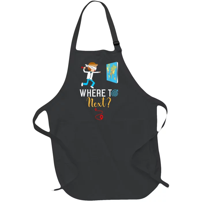 World Traveler For International World Travelers Full-Length Apron With Pocket