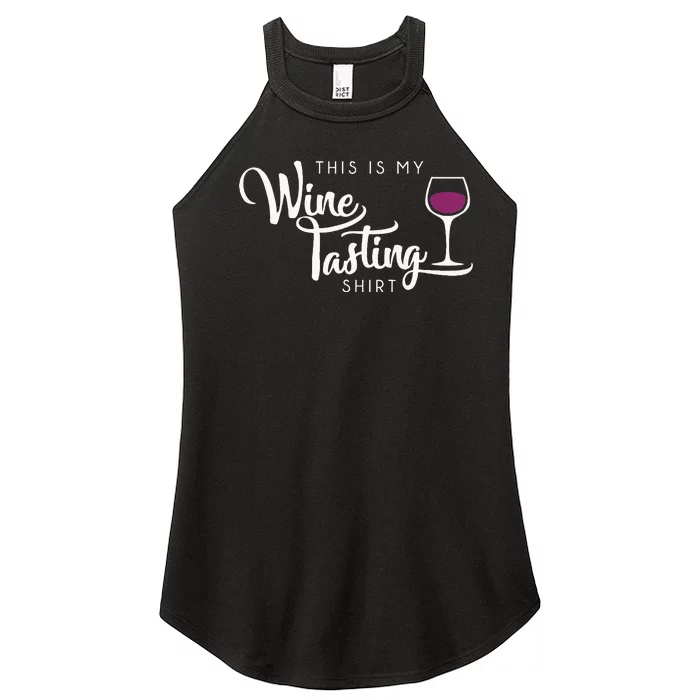 Wine Tasting Funny Cute Drinking Wine Lover Gift Women’s Perfect Tri Rocker Tank